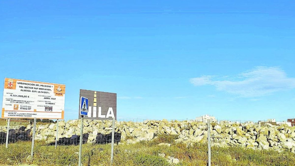 Zona en la que se paralizaron los trabajos