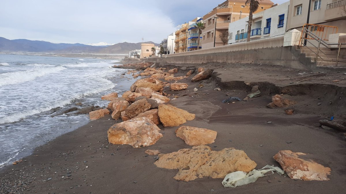 Estado del litoral balermero tras los temporales de este comienzo de año.