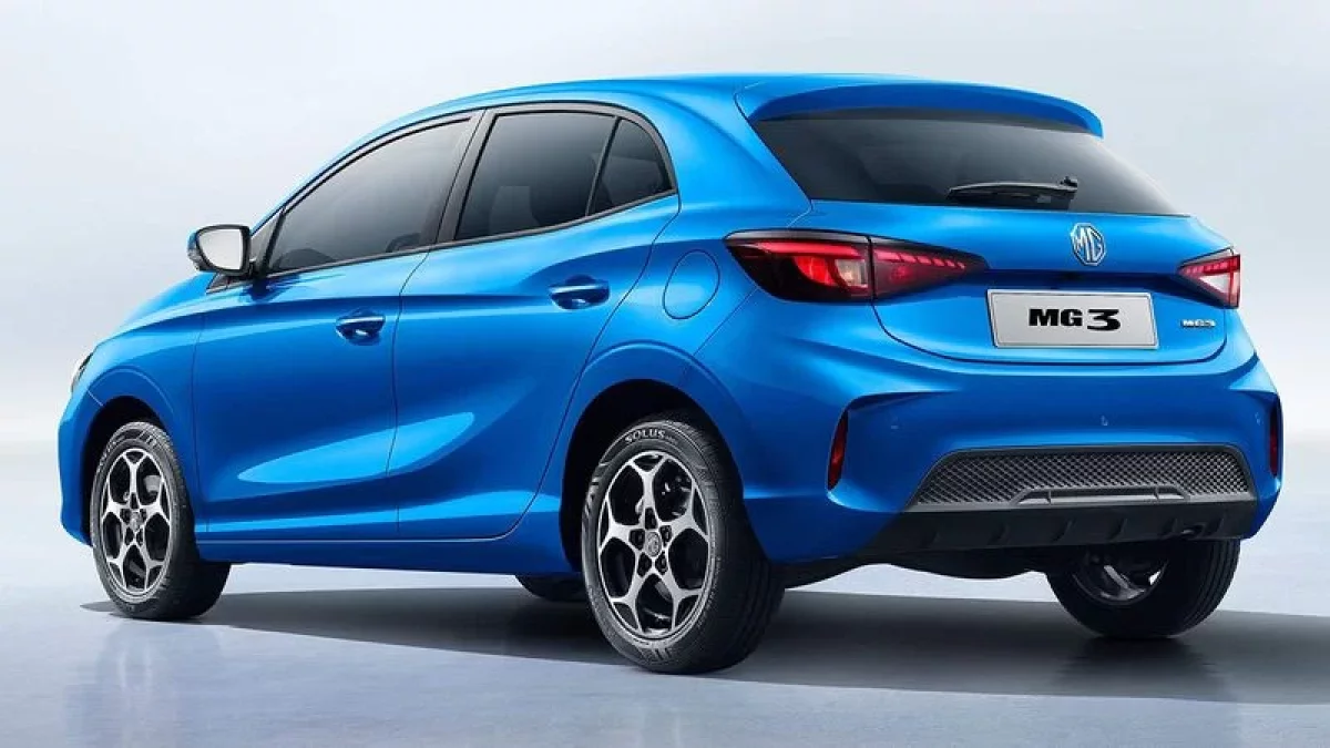 Imagen del nuevo MG3 con motor de gasolina sin electrificar