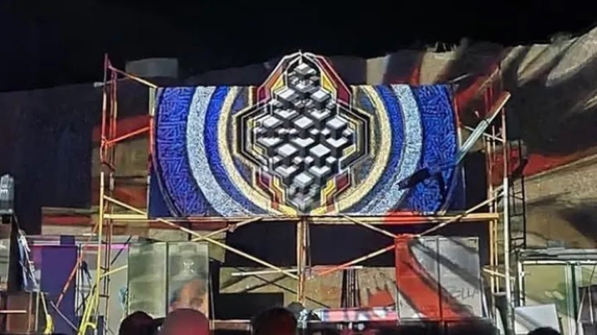 Una 'rave' celebrada en Sorbas (Almería) durante la Nochevieja de 2021.