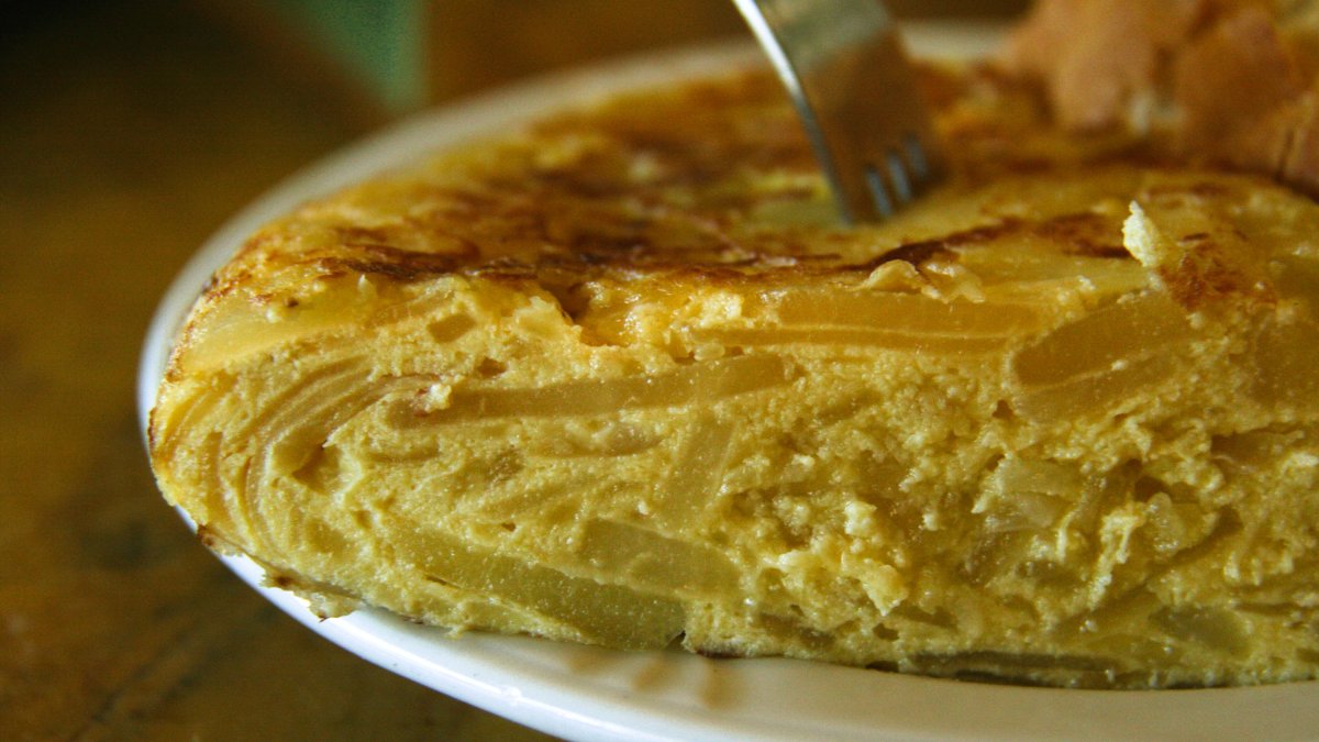 Tortilla de patatas en el menú saludable de este jueves