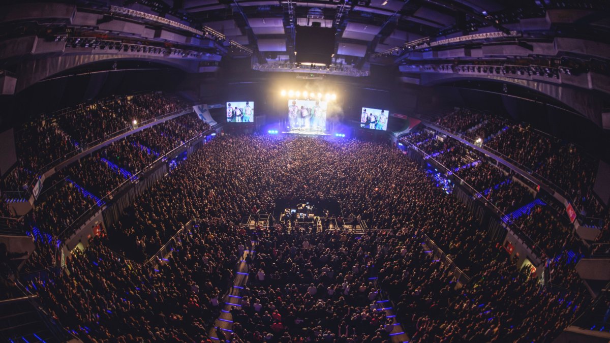 Aspecto días atrás del Wizink Center durante la actuación de Fermín Muguruza.