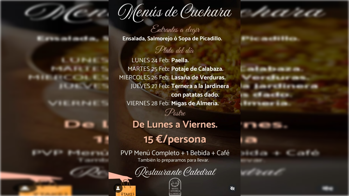 Menús de cuchara del Hotel Catedral