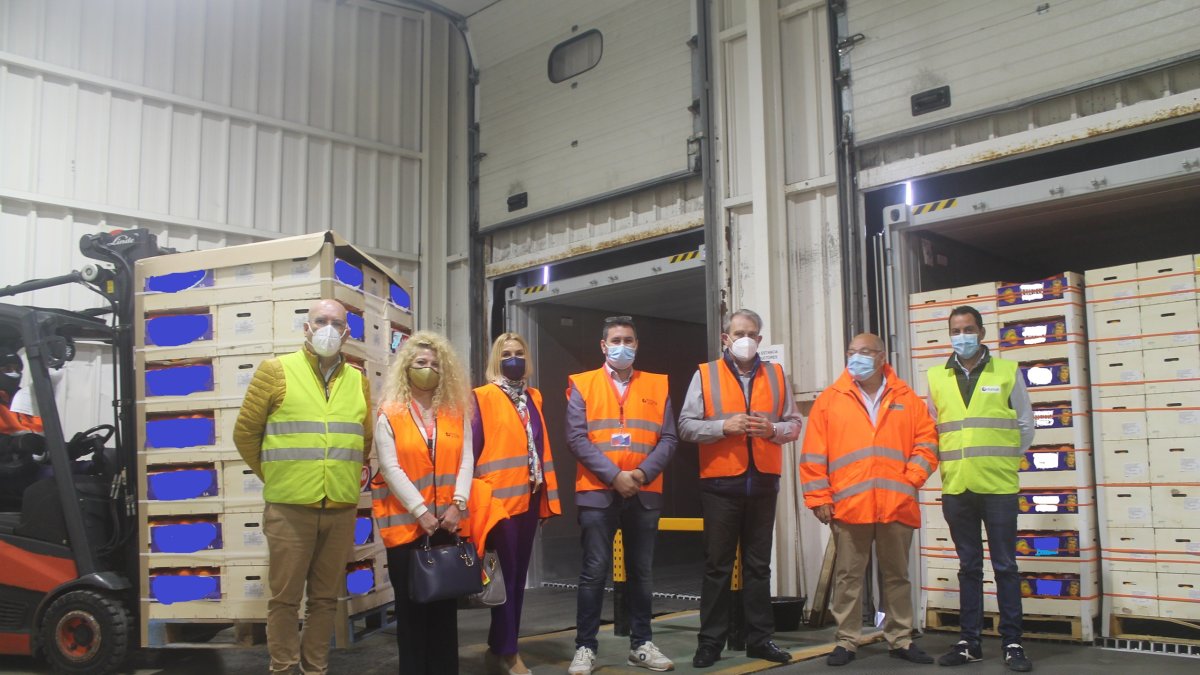 Imagen del envío-piloto realizado en 2021.