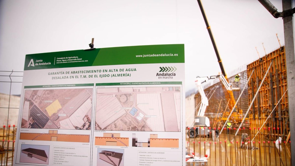 Proyecto y obras en marcha para Abastecimiento en Alta en El Ejido.