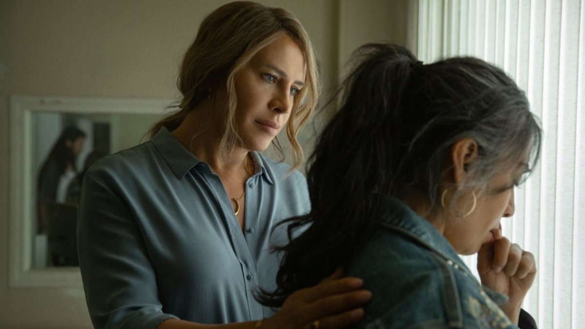 Karla Sofía Gascón, en un fotograma de la película Emilia Pérez.