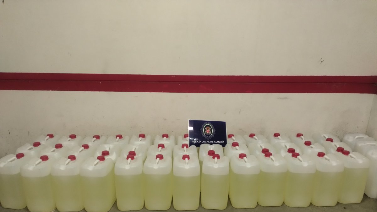 Combustible incautado por la Policía Local