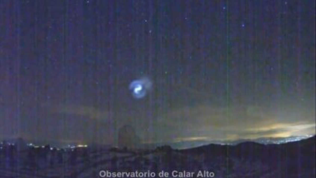 Imágenes captadas por las cámaras de Calar Alto.