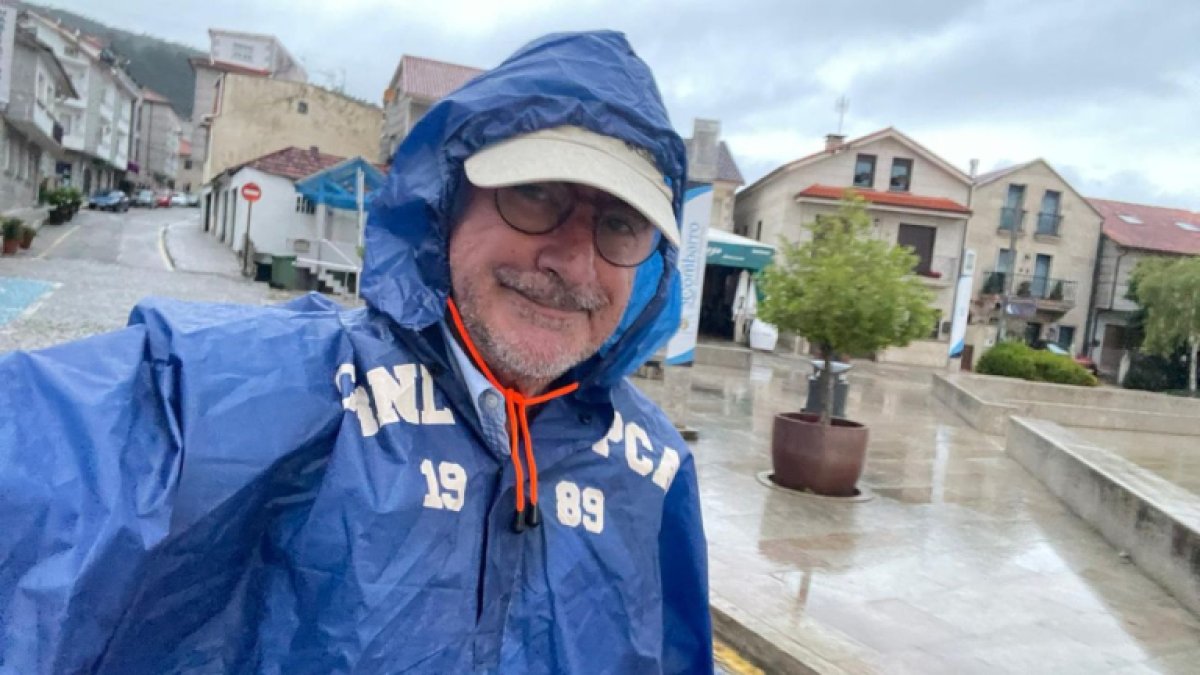 Carlos Herrera en el Camino de Santiago