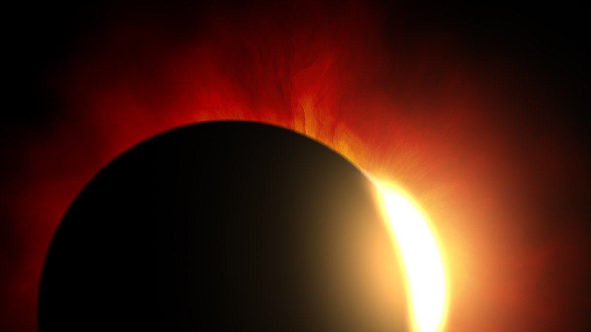 Foto de archivo de un eclipse solar.