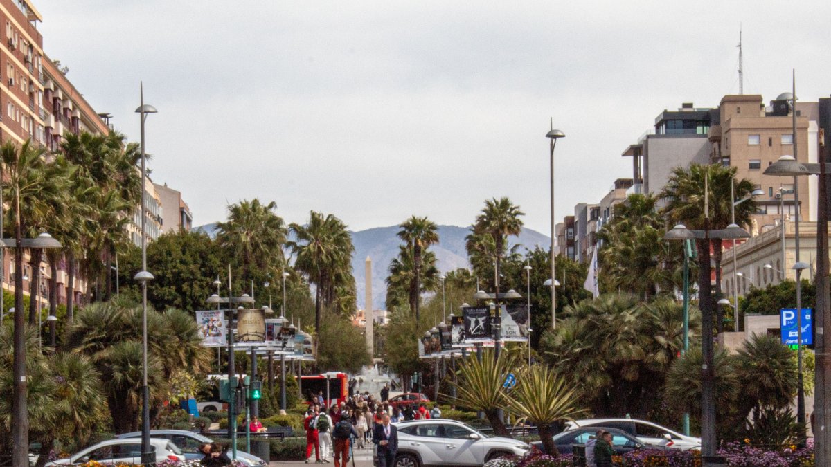 Vista de la Rambla de la capital.