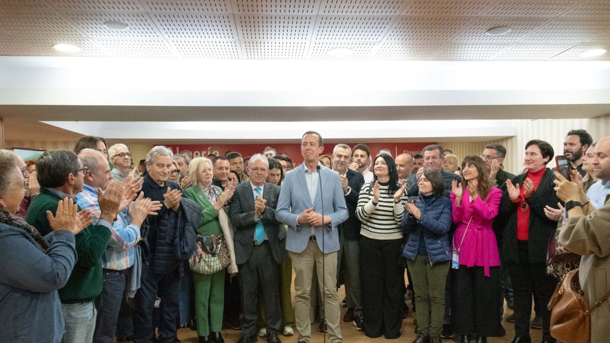 Presentación de la candidatura de José María Martín para liderar el PSOE de Almería.