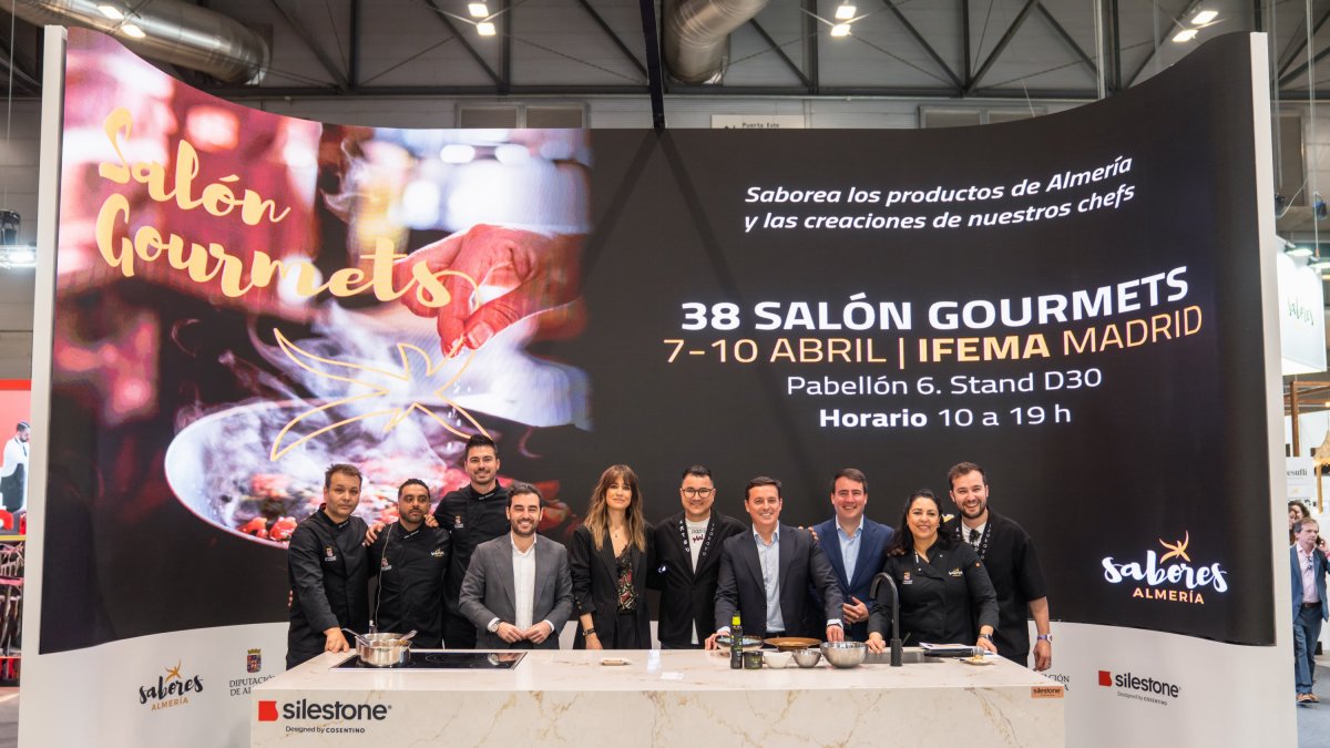 Equipo de 'Sabores Almería' en el 38º Salón Gourmets en IFEMA Madrid.
