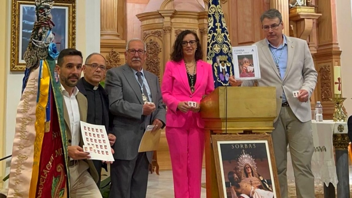 El cartel de Semana Santa de Sorbas está representado en un sello de Correos.