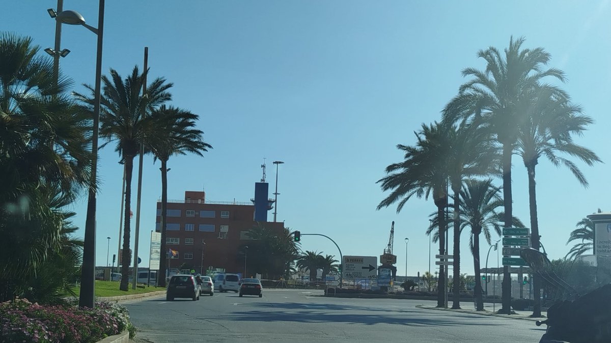 Zona de conexión entre la Rambla de la capital y el Puerto de Almería.