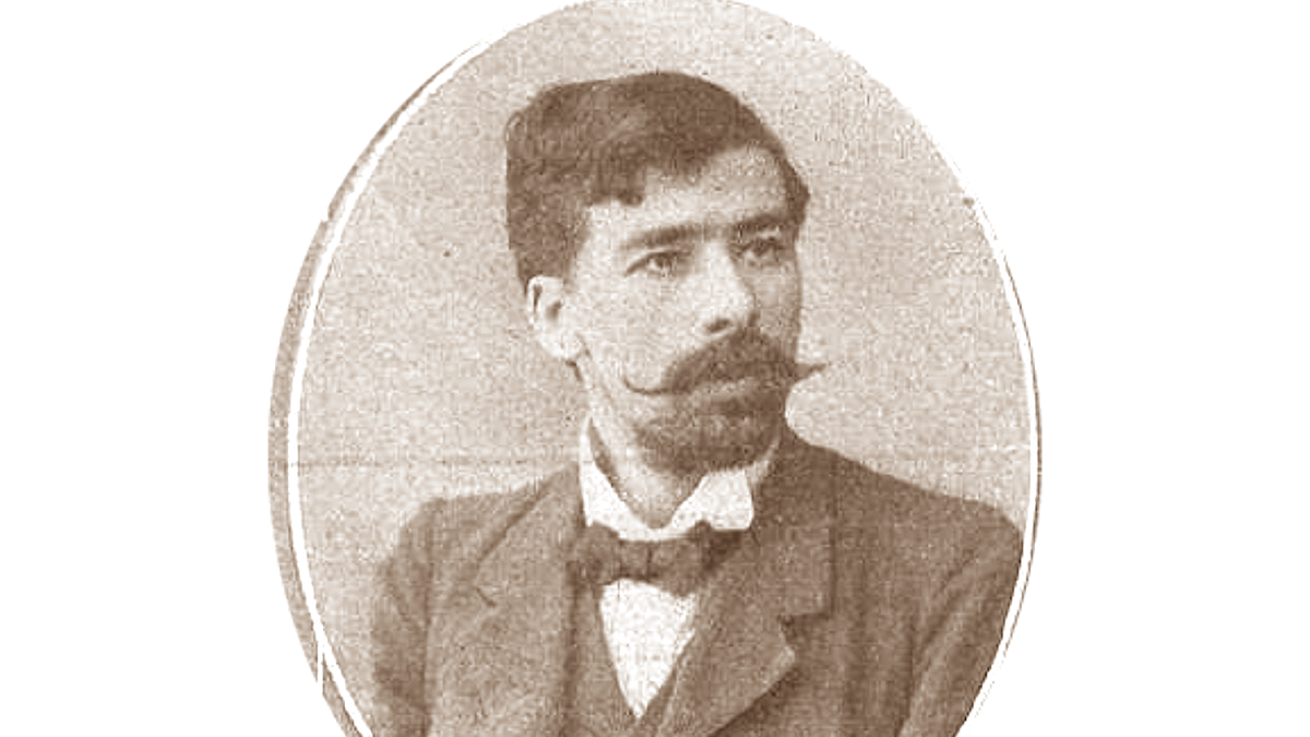 Celedonio José de Arpe, periodista que trabajó en Almería y Madrid, en un retrato de juventud.