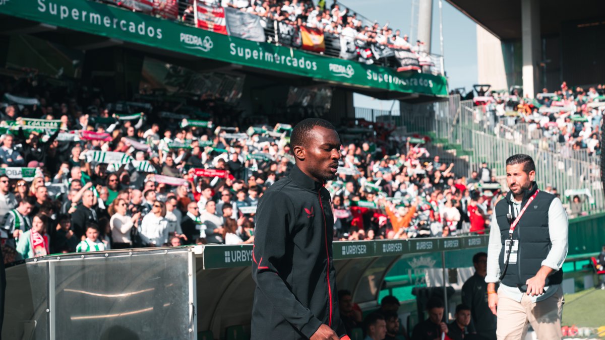 Bruno Langa en Córdoba, la última vez que ganó el Almería fuera.