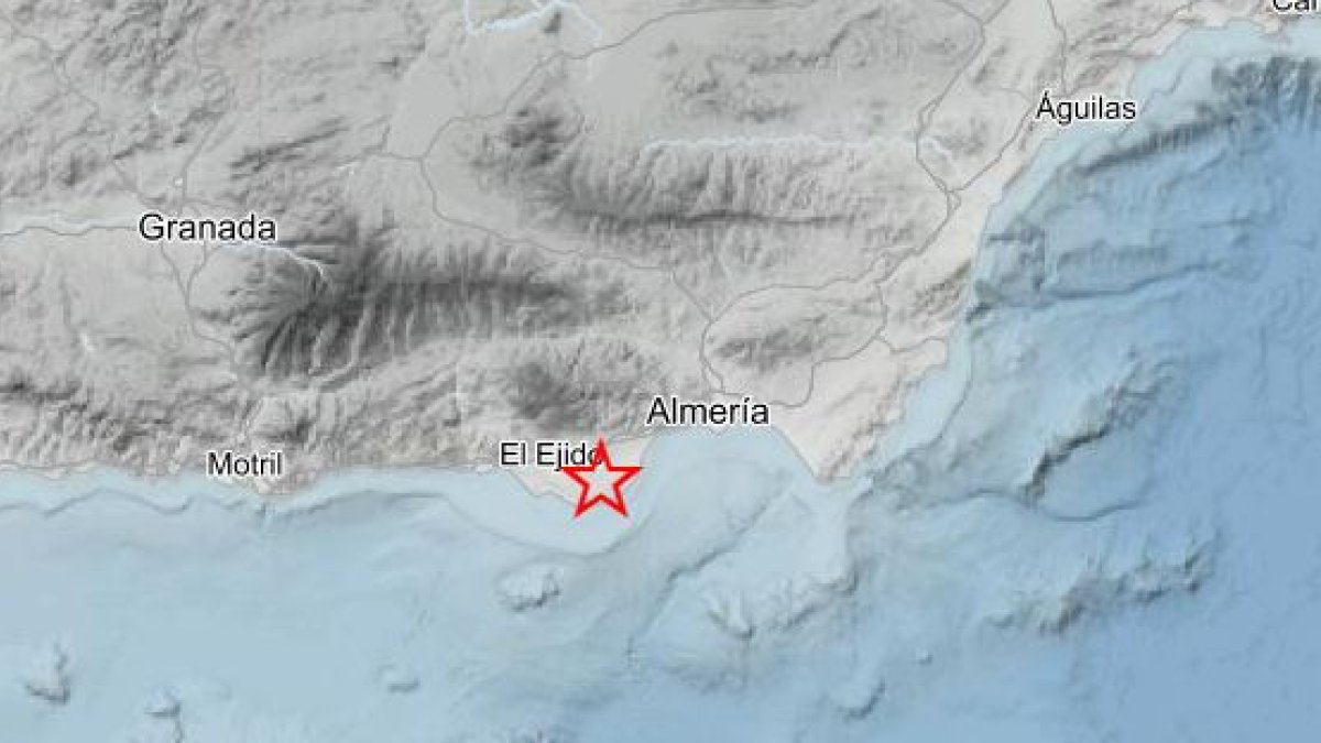 Epicentro de último de los seísmos.