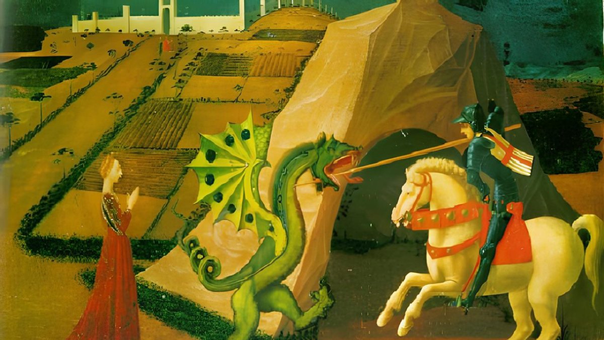 San Jorge y el dragón.