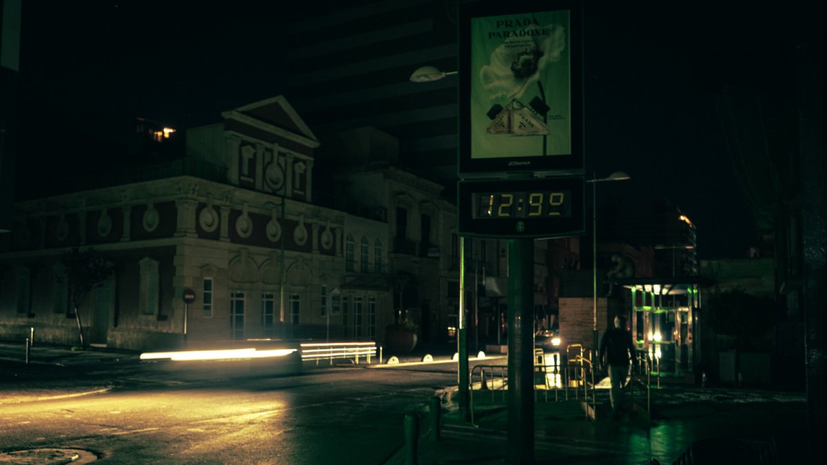 Almería, durante la noche del histórico apagón.
