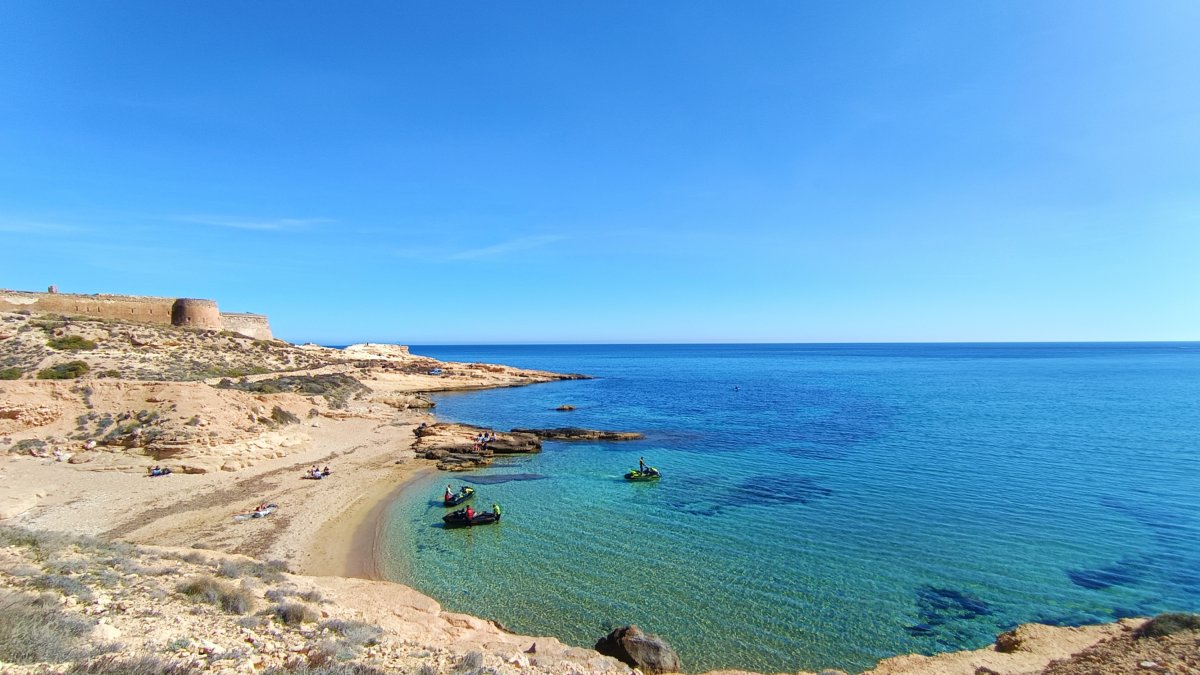 Cala de la Batería de San Ramón, en El Playazo de Rodalquilar.