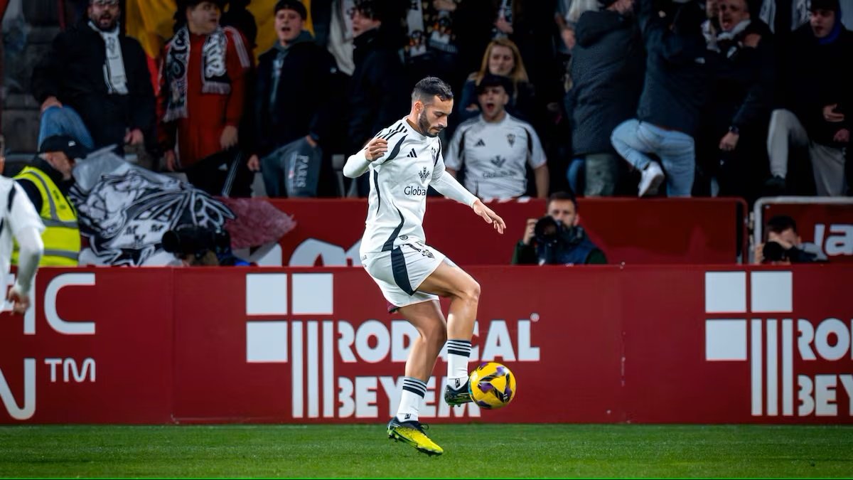 Lazo ha vuelto con el Albacete para la recta final de la temporada.