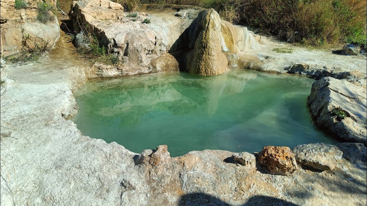 Aguas termales en la provincia de Almería.