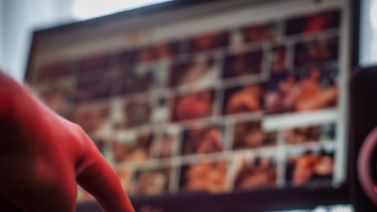 Un usuario busca en internet un sitio ilegal de pornografía.