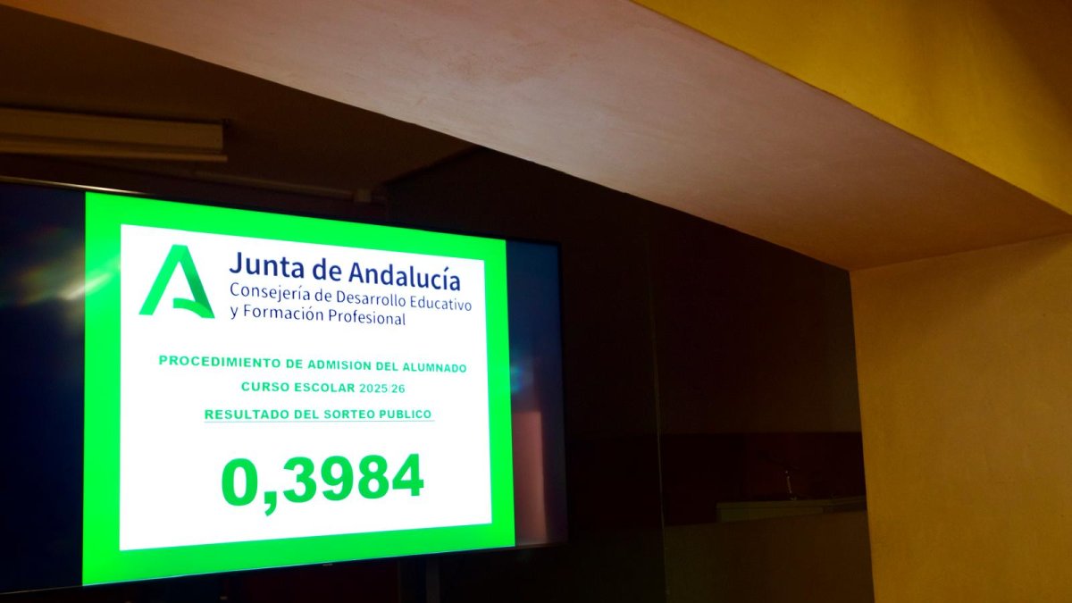 El número 0,3984 resolverá los casos de empate para la escolarización 2025/26