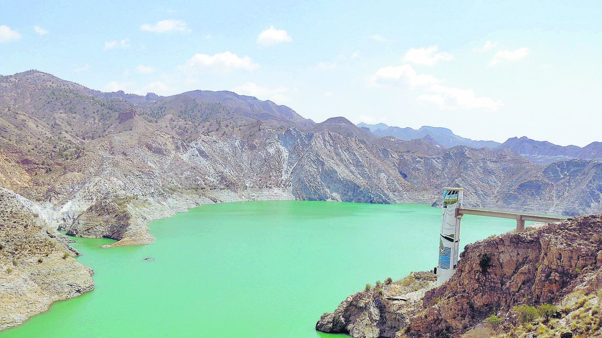 Imagen captada del pantano de Cuevas del Almanzora, en la comarca del Levante almeriense
