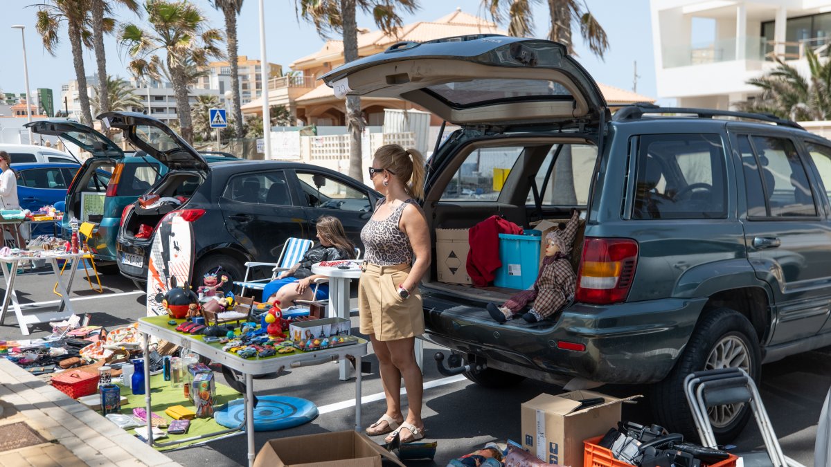 El 'Carboot' en Roquetas de Mar.