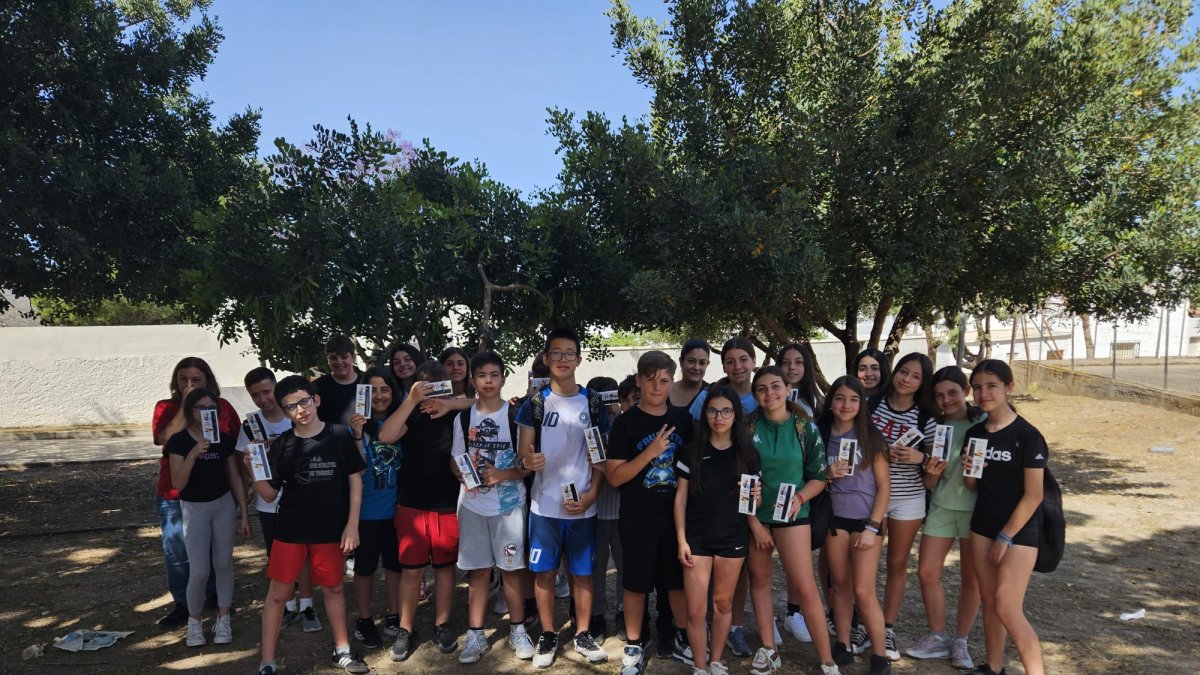 Alumnos del IES Carmen de Burgos de Huércal de Almería.