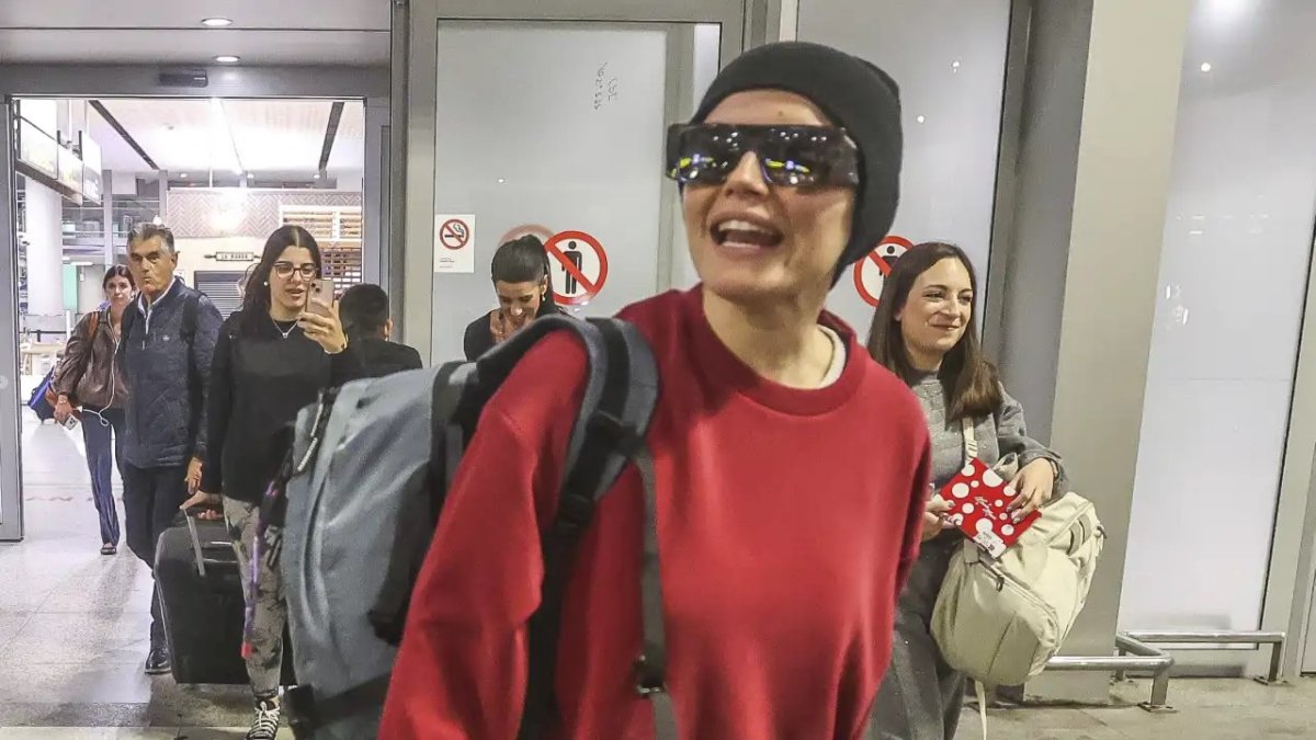 Melody a su llegada a España.