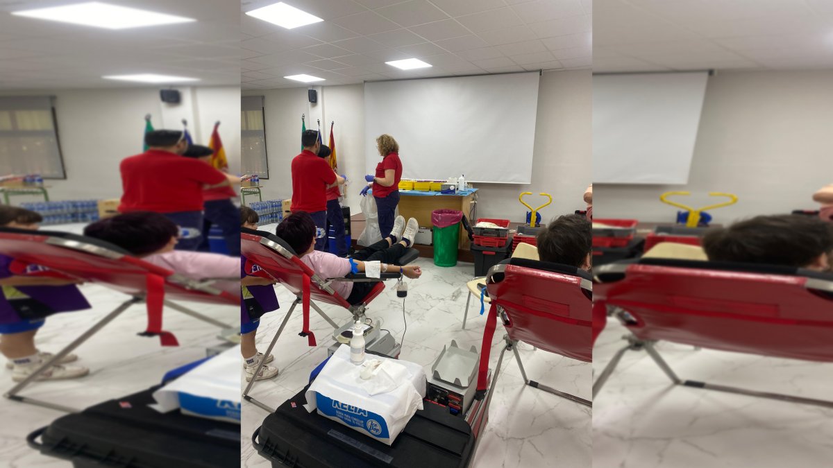 Donación de sangre bajo el lema “Me cuido, nos cuidamos, salvamos vidas”.