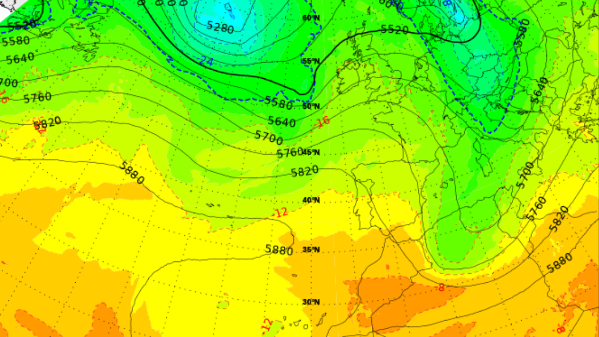 Mapa de temperaturas de la Aemet