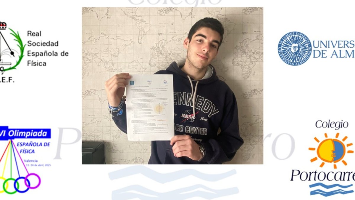 Raúl Muñoz, ganador de las olimpiadas de Física.