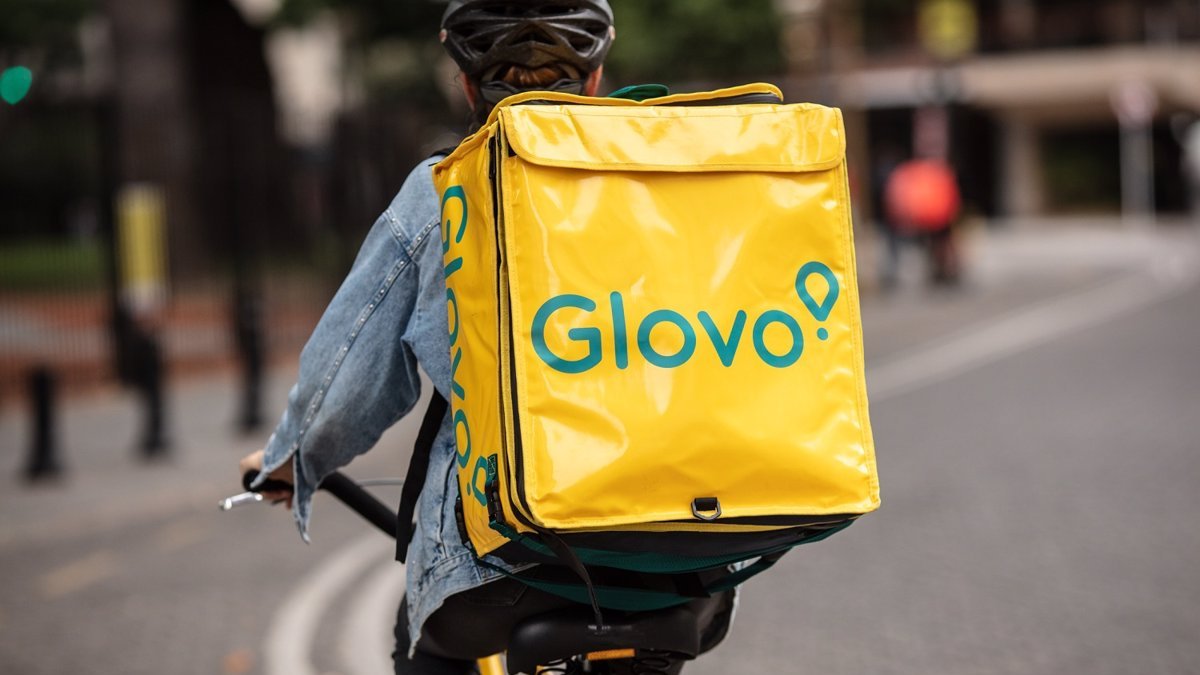 Archivo. Repartidor de Glovo.