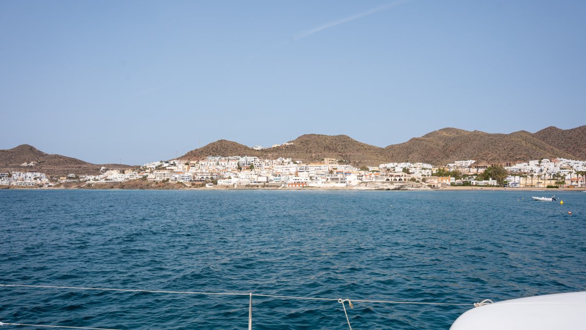 El pueblo de San José al fondo