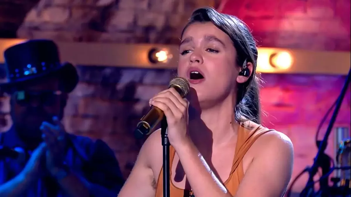 Amaia Romero en plena actuación en 'That's my jam'.