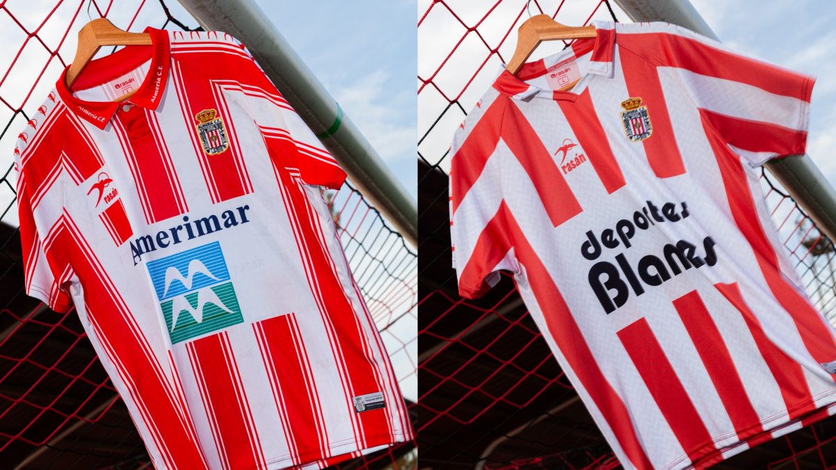 Las camisetas conmemorativas del Almería no te las puedes perder.