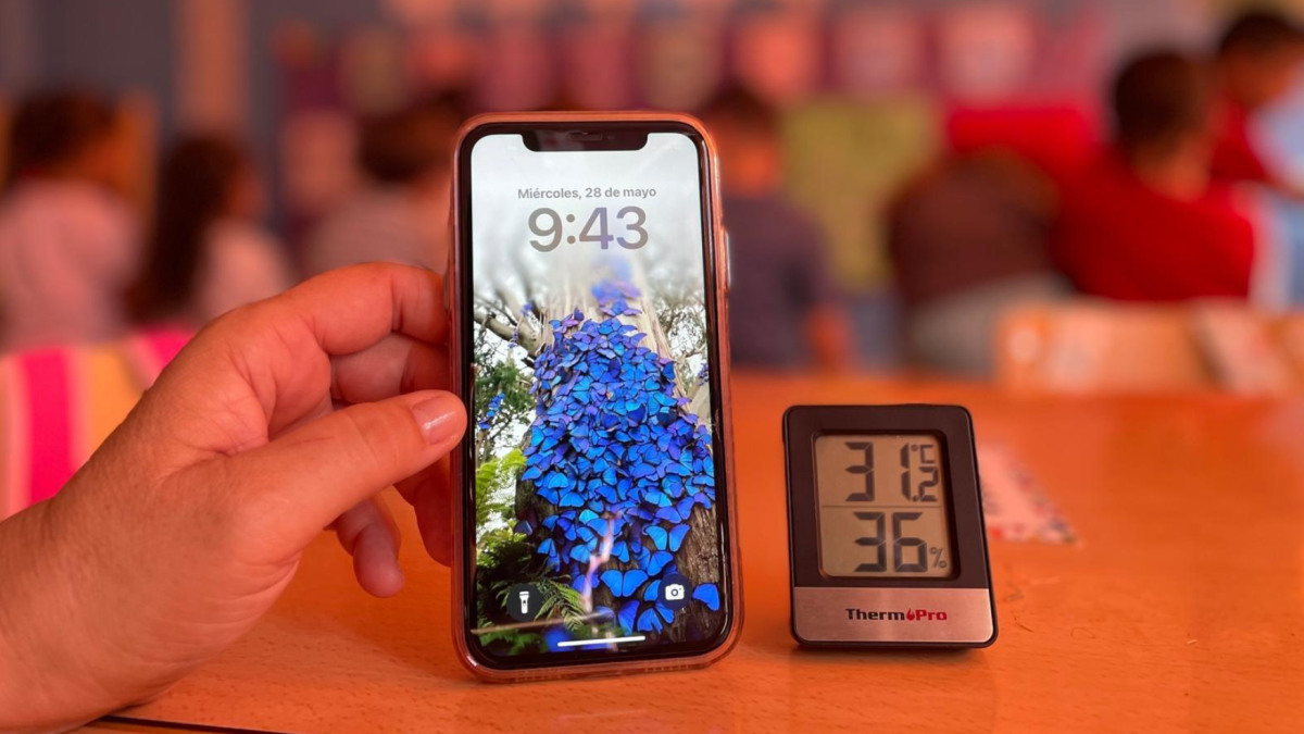 Más de 30 grados en un aula a primera hora de la mañana.