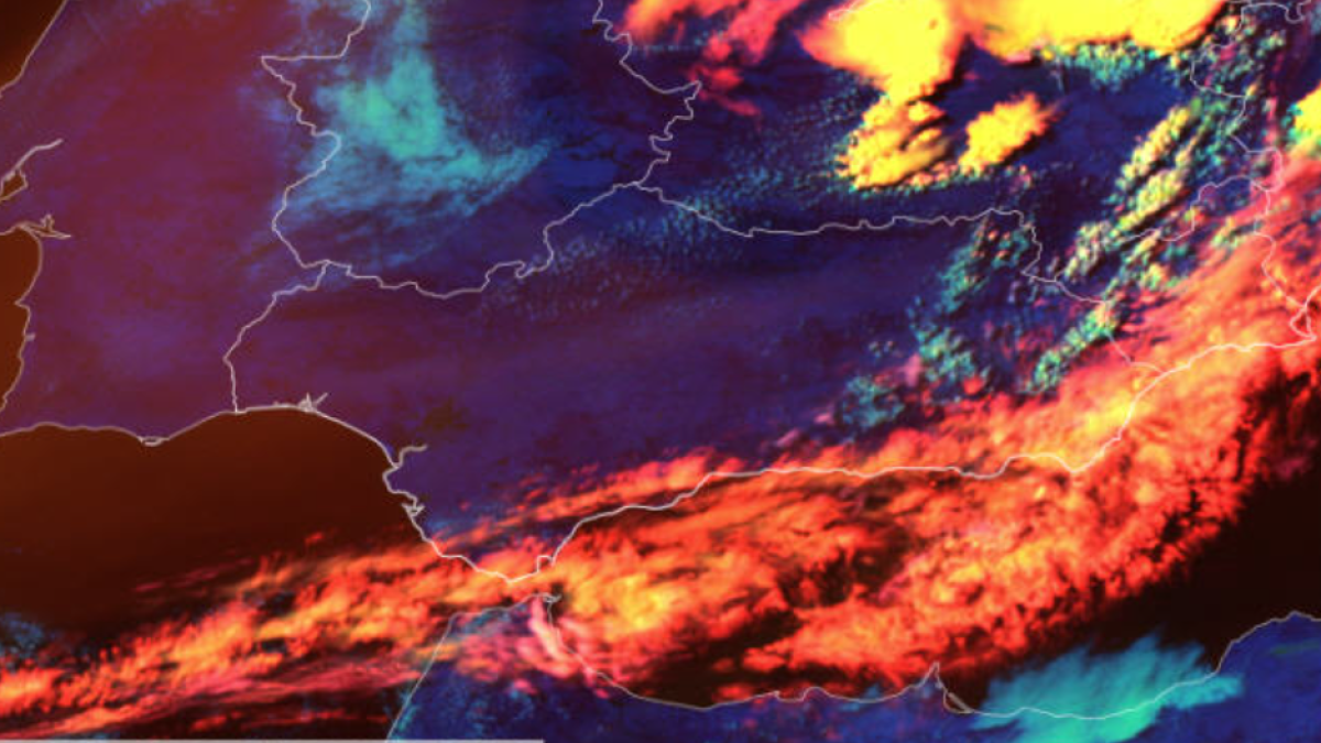 Imagen de archivo de un mapa de calor.