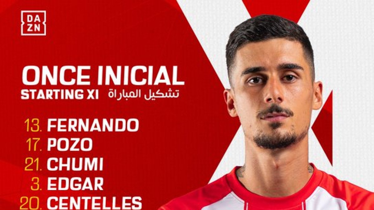 Alineación del Almería.