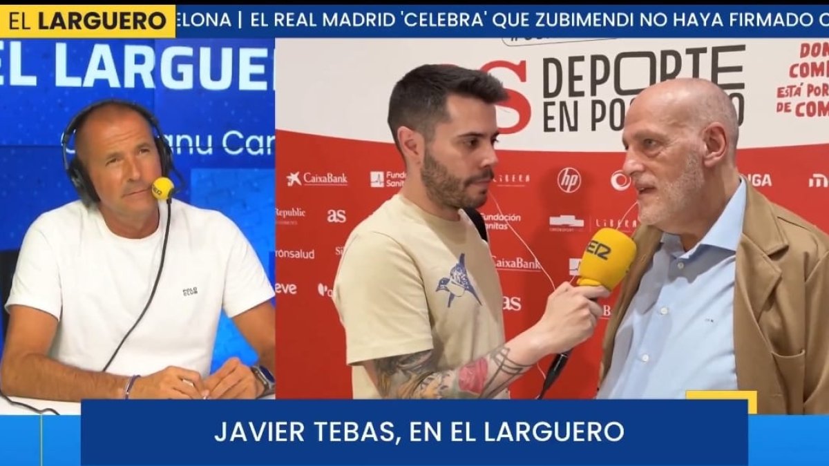 El presidente de la Liga, protagonista en El Larguero de la Cadena SER.