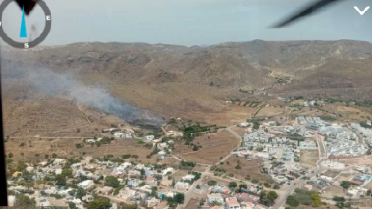 Imagen del incendio proporcionada por el Plan Infoca.