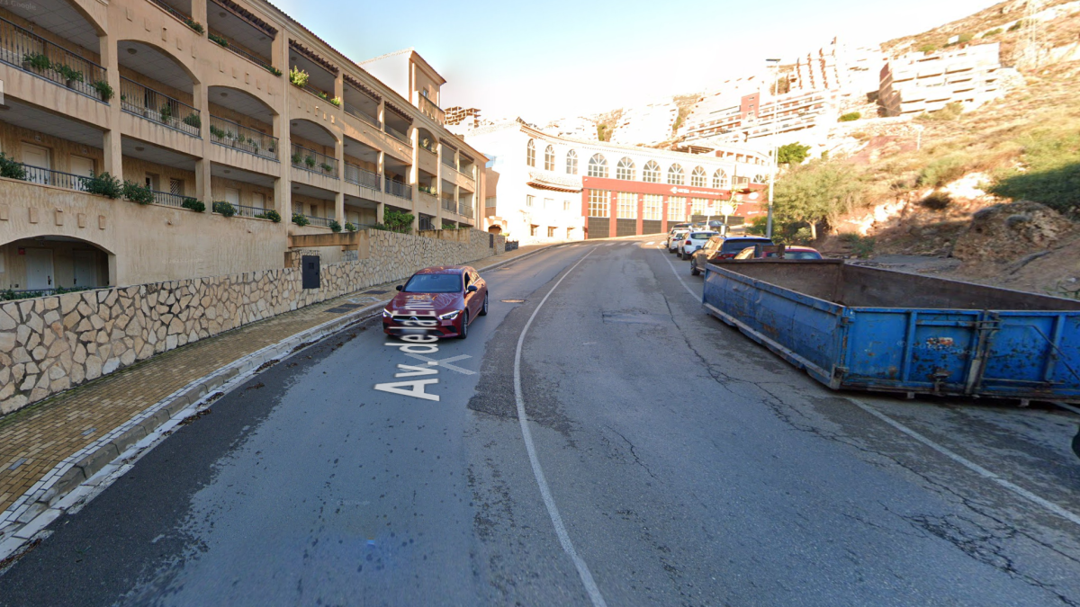 Avenida de La Envía, lugar donde ocurrieron los hechos.