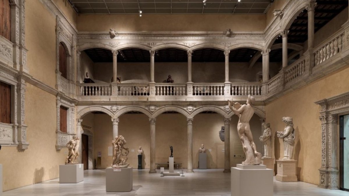Fotografía de archivo de parte del Patio de Honor del Castillo de Vélez Blanco, en en el Museo de Nueva York.