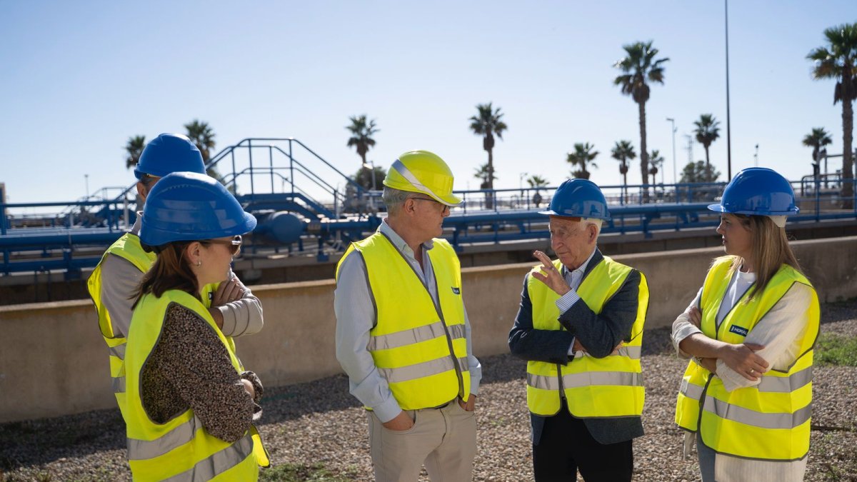Visita a la depuradora de Roquetas de Mar.