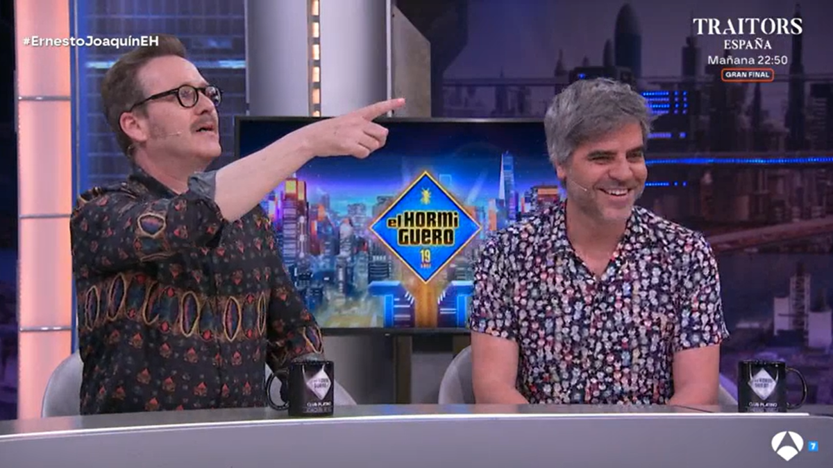 Ernesto Sevilla y Joaquín Reyes en 'El Hormiguero'.
