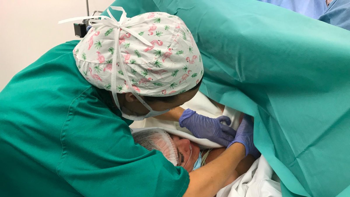 Uno de los bebés que han nacido en el Hospital Materno Infantil de Almería